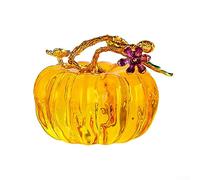 Translucent For Crystal Pumpkin Figurine for Home and Party Decoration, 65mm (Yellow)
