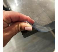 Translucent Frosted ClearTable Cover Protector2mm Thick Plastic Tablecloth for Writing DeskSize: 60x90cm Durable Waterproof Easy to Clean