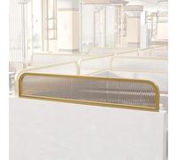 Translucent Glass Divider for Cafes & Hotels - Modern Commercial Countertop Low Fence Partition 20x58in