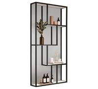 Translucent Glass Room Divider, Bathroom Entryway Privacy Screen, Space Partition Separator for Hotel Restaurant