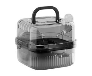 Translucent Hedgehog Carry Case - Portable Hamster Takeaway Cage | Large Capacity Breathable Hamster Habitat | Big Hamster Cage for Picnics Shopping Travel | Squirrel Golden Bear Takeaway Cage