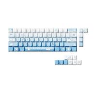 Translucent Keycaps 74 Keys Side Print Original Height Snow Seal Design Compatible for 61 65 68 Keyboards Mechanical Keyboards Keycaps