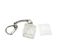 Translucent Keychain Pendant For Testing Mechanical Keyboard Switches Stress Relief Tool With DSA Keycap 1Set 20x20x12mm Relieve Stress With This Keychain Pendant