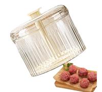Translucent Manual Meatball Maker - 5 Holes Meatball Making Tool, Easy Meat Baller Extruder, Meat Ball Making Press Machine, Kitchen E'ssential Gadgets for Dumplings, Bread Balls and Pastries
