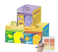 Translucent Notes 3 Set 105 Sheets Pull Out Note Taking Supplies