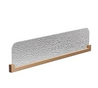 Translucent Partition Panel with Metal Frame for Dining Areas Countertops Room Divider Modern Home Decor Privacy Screen Stylish Interior Design