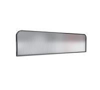 Translucent Privacy Screen Panel - Decorative Metal Frame Partition for Restaurants Cafes Offices & Teahouses - Stylish Countertop Low Fence for Enhanced Privacy