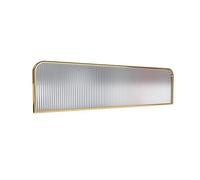 Translucent Privacy Screen Panel - Stylish Metal Frame Partition for Restaurants Cafes Offices & Teahouses - Low Countertop Divider for Enhanced Privacy