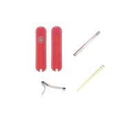 (translucent red) Victorinox 58mm Swiss army spares - tweezers toothpick spring handles