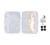Translucent Replacement Shell for , Console Replacement Case, Retro Console Housing with Precise Fit, Lightweight ABS Material, Compatible with SCPH 001 SCPH 101 SCPH 102 SCPH 1 (Transparent White)