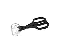 Translucent Reptile Feeding Tongs Gentle Creature Catcher Tool has an ergonomic grip for secure handling and easy cleaning clear reptile raising tools