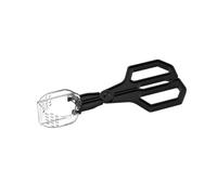 Translucent Reptile Feeding Tongs Gentle Creature Catcher Tool has an ergonomic grip for secure handling and easy cleaning clear reptile raising tools