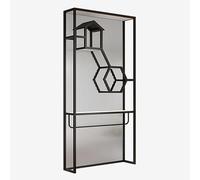 Translucent Room Divider Panels for Privacy Black 40x140cm Ideal for Bathroom & Entryway Separation Stylish Partitions for Hotels & Restaurants