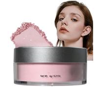 Translucent Setting Powder - Prime & Stay Finishing Powder for Women, Natural Matte Compact, Oil-Control & Lightweight Loose Face Powder (Pink)