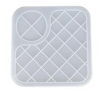 Translucent Silicone Mold for Resin, Silicone Tray Mold with High Elasticity and Tear Resistance, Clear Resin Tray for DIY Baking Decoration Candle Making (L(13x7x2.6cm/5.1x2.8x1in))