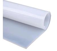 Translucent Silicone Rubber Sheet Plate Mat White Clear Silicone Gasket Pad High Temperature Resistant Thick 0.5 1 2 3 4 5-20mm(100x100mm(1Pc),5mm)