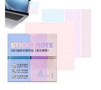 Translucent Sticky Notes 4 Sizes 240 Sheets Pull Out Self-Adhesive Glitter