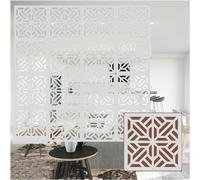 Translucent WPC Room Divider Decorative Partition Screen for Living Room & Hotel Stylish Privacy Panels Lightweight 29x29cm, 35pcs Decorative Privacy Panels