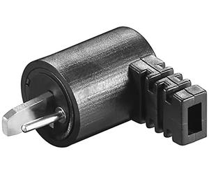 Transmedia Angled loudspeaker plug with screw connection, angled