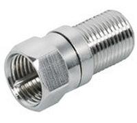 Transmedia F-FEMALE connector adapter - F-plug length: 20 mm