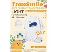 TRANSMILE A4 10 Sheets Iron on Transfers for Inkjet Printer(TS-H-L1.0-10)