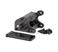 Transmission 48P for overdrive Dig Tiny Gearbox for 1/10 RC Crawler LCG Cheater Rig Manual Transmission Assembly(Black)