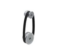 Transmission Belt GT2 Timing Belt Pulley 40 Teeth 20 5/8mm Reduction 2:1/1:2 Width 6mm Tensioning Wheel For 3D Printer Accessories(6mm,5MM_2GT-400)