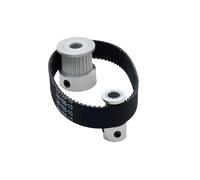 Transmission Belt Width 6mm 2GT Timing Pulley Set 2:1 Reduction Ratio Transmission Component 24T 12Teeth Belt Bore 3~8mm GT2 Kit(2GT-158-6mm,12T5-24T8)