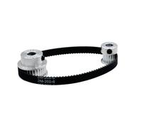 Transmission Belt Width 6mm Belt GT2 Synchronous Wheel Ratio 1:2 16&32 Teeth 5/8mm Bore Aluminum Timing Pulley With Length120/200/280/400/610mm(4mm,6.35MM_2GT-120)