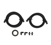 Transmission Cooler Lines Kit, Gearbox Cooler Hose with Black Anodized Surface, 10000 Psi Breaking Pressure, Compatible for 4L60 TH400 TH350 700R4 CBC350 3L80 4L60E 4L65E, High TEM