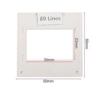 Transmission Diffraction Grating Plate 50/100/300/600 Lines 2mm PET Optical Sheet for Spectrometer Structure Learning and Spectroscopy Experiment Teaching Demonstration 50x50mm Frame(80lines/mm)
