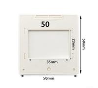 Transmission Diffraction Grating Plate 50/100/300/600 Lines 2mm PET Optical Sheet for Spectrometer Structure Learning and Spectroscopy Experiment Teaching Demonstration 50x50mm Frame(50lines/mm)