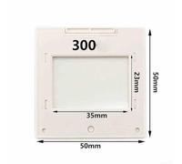 Transmission Diffraction Grating Sheet 50/100/300/600 Lines per mm for Spectrophotometer Optical Teaching Experiment - 50x50mm Frame, 2mm(300lines/mm)