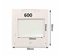 Transmission Diffraction Grating Sheet 50/100/300/600 Lines per mm for Spectrophotometer Optical Teaching Experiments, 50x50mm Frame with(600lines/mm)