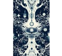 Transmission of Symbiosis Notebook 6x9: wave, art, blue, backdrop, line, motion, element, artistic, silk, smoke, shape, color, illustration, design, ... lines, water, decoration, soft, futuristic
