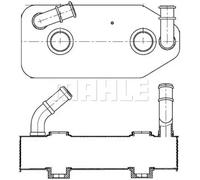 MAHLE ORIGINAL CLC 178 000S Automatic transmission oil cooler