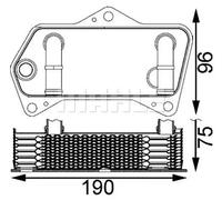 MAHLE ORIGINAL CLC 202 000S Automatic transmission oil cooler