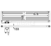 Transmission oil cooler CLC 232 000P MAHLE for MERCEDES-BENZ CLS SL E-CLASS