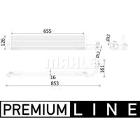 MAHLE Premium Line Oil cooler CLC234000P for PORSCHE PANAMERA(2009-16) etc