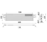 OIL COOLER AUTOMATIC TRANSMISSION CLC 328 000P FOR VW DNUA/DLRB 2.0L 4cyl ARTEON