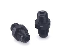 Transmission Oil Cooler,Engine Radiator AN6x 1/4NPS AN8x 1/4NPS Transmission Oil Cooler Adapter Fittings Fit for GM Turbo 350 400 700R 4L60E Oil Cooler Fittings(AN6)