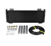 Transmission Oil Cooler Engine Radiator Low Pressure Drop Transmission Oil Cooler 40,000 GVW Heavy Duty Transmission With Mounting Hardware(Black)