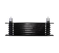 Transmission Oil Cooler UNIVERSAL Aluminum OIL COOLER 7 ROW 10AN-10AN ENGINE TRANSMISSION OIL COOLER KIT TRUST TYPE Oil Cooler Engine(Black)