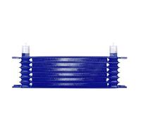 Transmission Oil Cooler UNIVERSAL Aluminum OIL COOLER 7 ROW 10AN-10AN ENGINE TRANSMISSION OIL COOLER KIT TRUST TYPE Oil Cooler Engine(Blue)