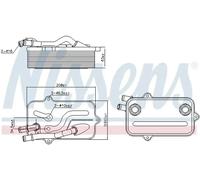 NISSENS 90782 Automatic transmission oil cooler