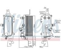 NISSENS 90838 Automatic transmission oil cooler