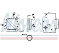NISSENS 91181 Automatic transmission oil cooler