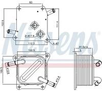 NISSENS 91289 Automatic transmission oil cooler