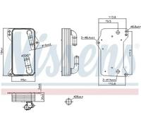 NISSENS 91505 Automatic transmission oil cooler