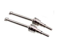Transmission Shaft For Tamiya Cc01 1/10 Rc Car Remote Control For Toys Scale Models Cvd Op 2pcs Metal Part For Universal Driven Dogbone Drive Shaft(Silver)
